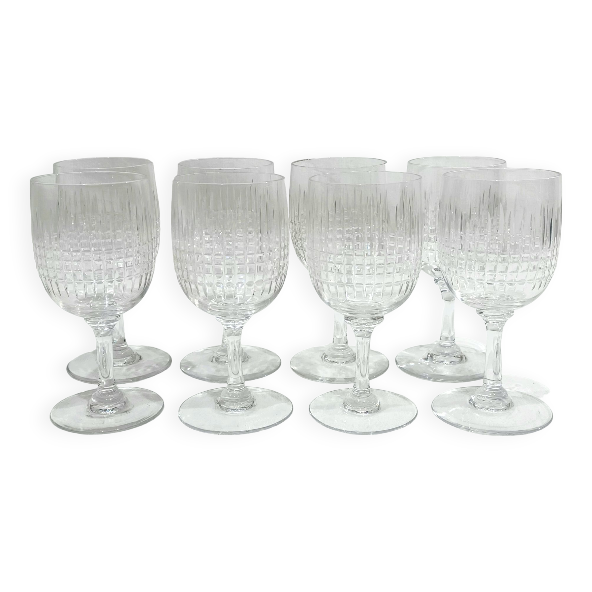 Baccarat - 8 Verres à Liqueur Nancy