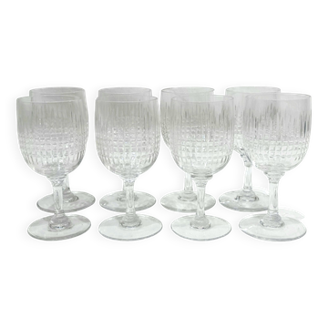 Baccarat - 8 Verres à Liqueur Nancy