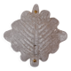 XL frosted leaf wall light, Murano glass, Italy, 1970