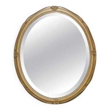 Vintage Oval Gold Mirror