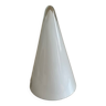 Lampe Teepee cône en verre blanc vintage lampe sce pour Habitat années 80