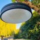 Metal and glass ceiling light, 1970
