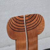 Set of Four 'Africa' Mid-Century Italian Dining Chairs by Scarpa