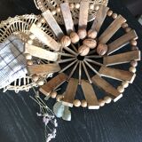 Wooden fruit cutting