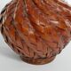 Early 20th Century Taisho/Showa Period Japanese Woven Bamboo Ikebana Vase