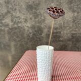White opaline vase