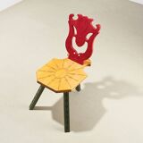 Very rare Museum Chair by Alessandro Mendini for Osvaldo Mastrangelo Italy