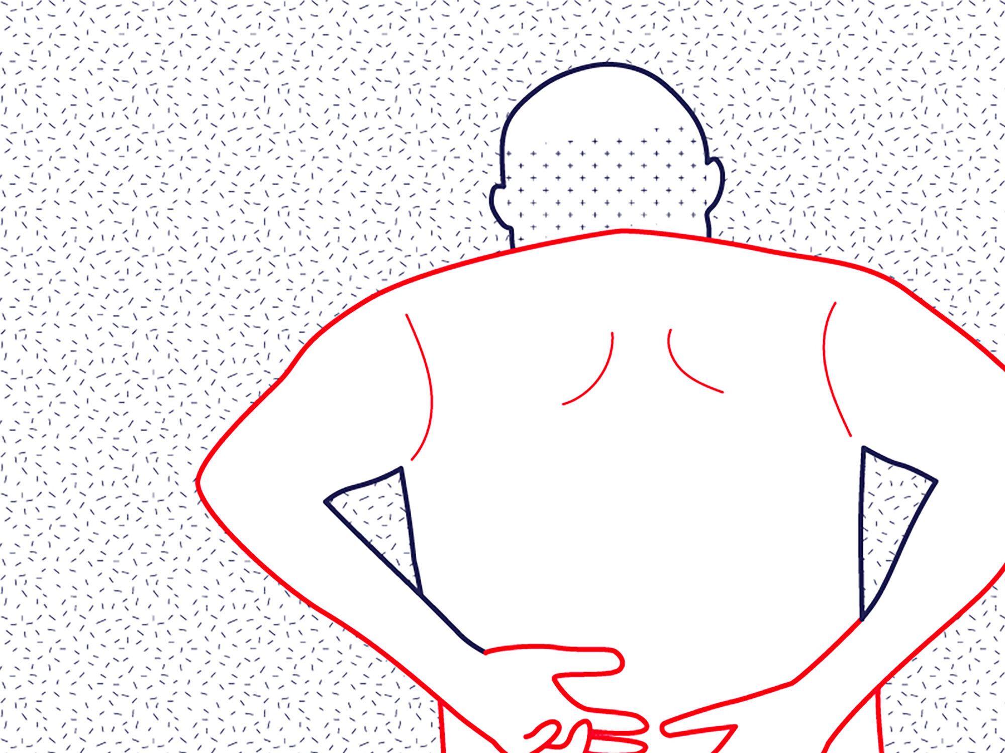 Illustration A4 Naiade No. 3/8 Brittany blue bather