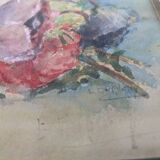 Lot of oils on cardboard