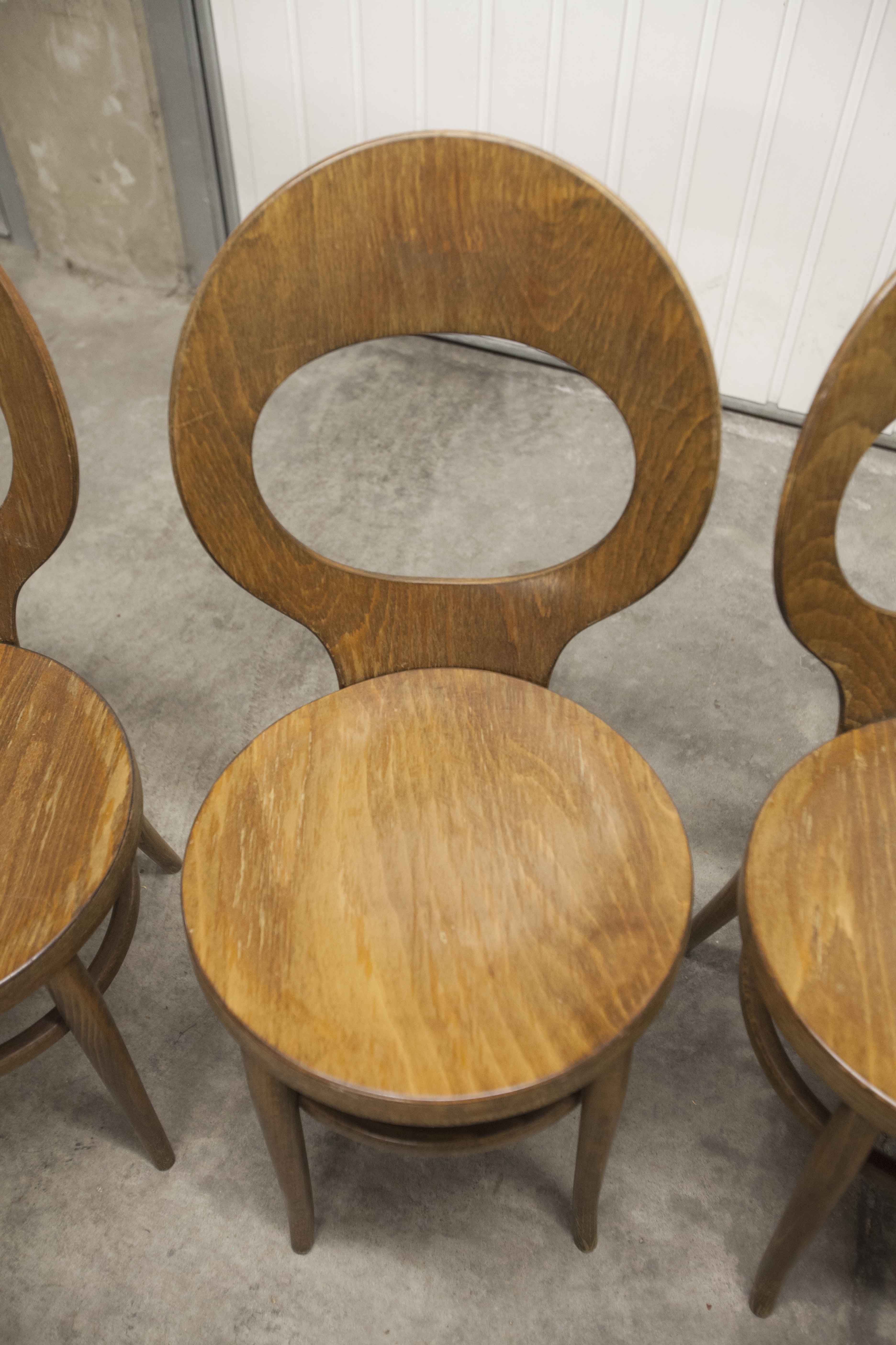 Set of 4 baumann chairs model Seagull 1970