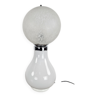 Lampe de table 2 feux en verre de Murano, 1970