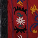 Hand knotted rug, vintage turkish rug 222x231 cm