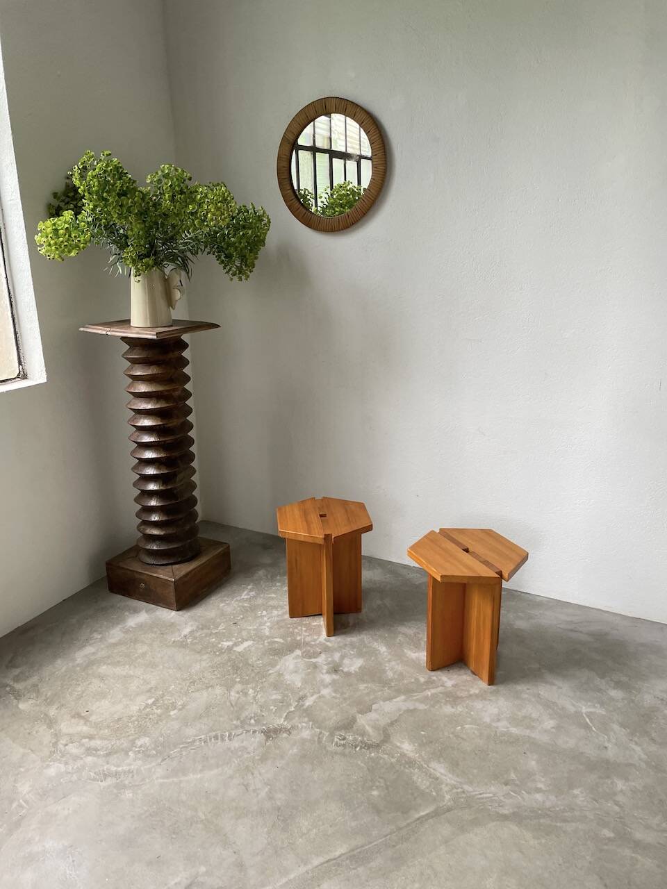 Pair of René Martin stools