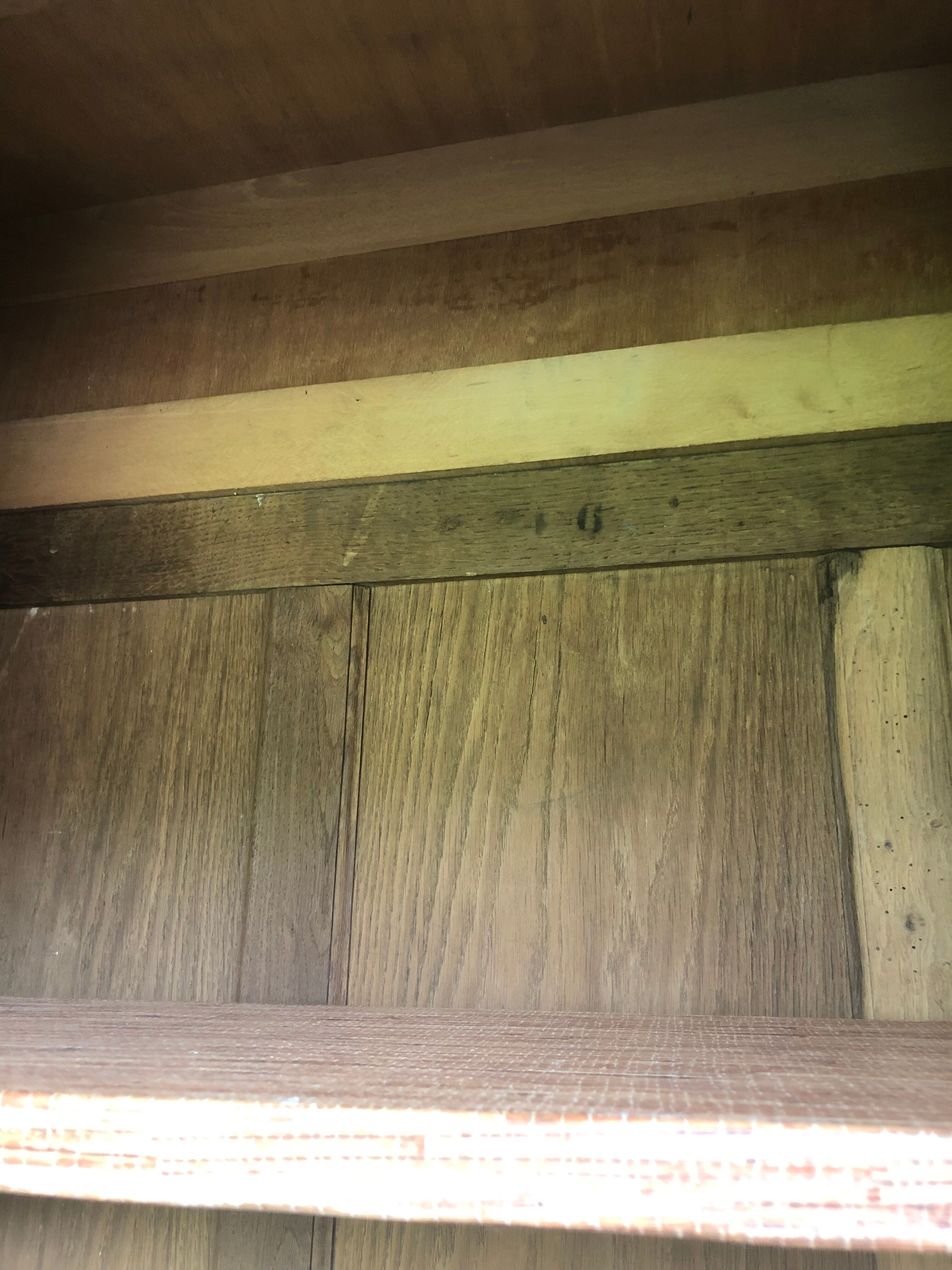 Antique wardrobe with mirror