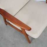 Beech armchair, Danish design, 1970s, production: Denmark