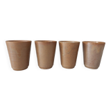 Set of 4 vintage DIGOIN stamped cups