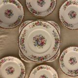 English dessert service 6 plates and 1 Grafton Royal dish