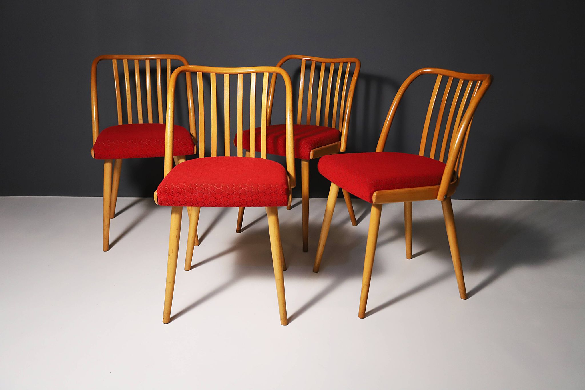 Mid century Dining Chairs by Antonín Šuman, 1960s, Set of 4