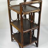 ETAGERE en ROTIN années 70