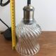 Pendant Light With Vintage Twisted Glass Globe Electrical System New