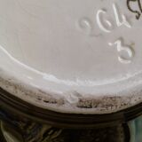 Barbotine pot cache Art Nouveau