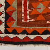 3x10 Red & Orange Tribal Kilim Runner Rug 93x308Cm SK 34615