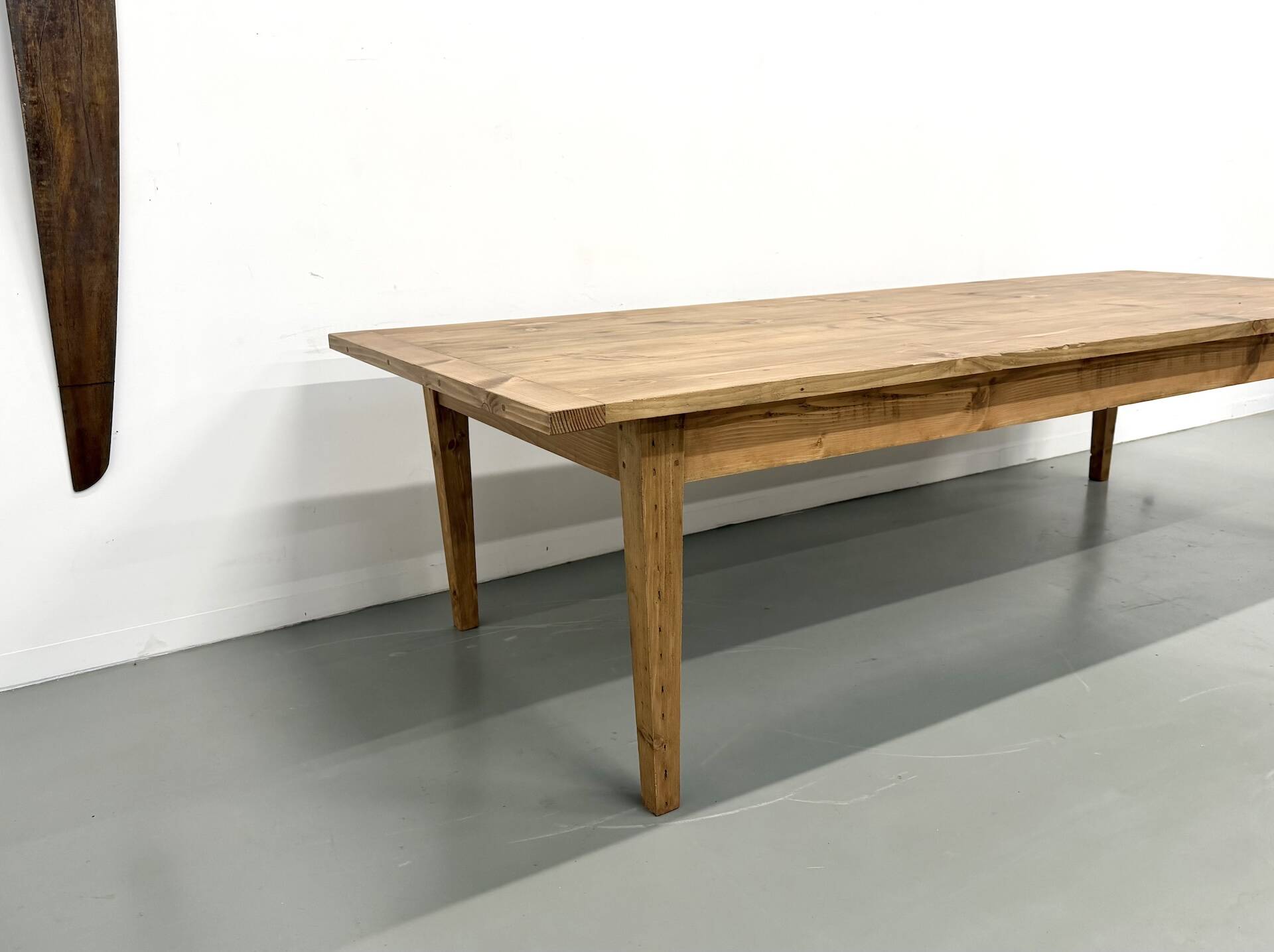 Monumental XXL Pine Farmhouse Table (3.20m) – 1970s