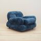 Blue armchair, Italian design, 1970s, production: Italy