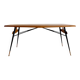 Original table by Ico Parisi with a structure of wood, metal, and stained glass.