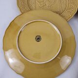 4 assiettes plates majolique Bordallo