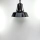 Hanging lamp sheet enamelled black color 1950