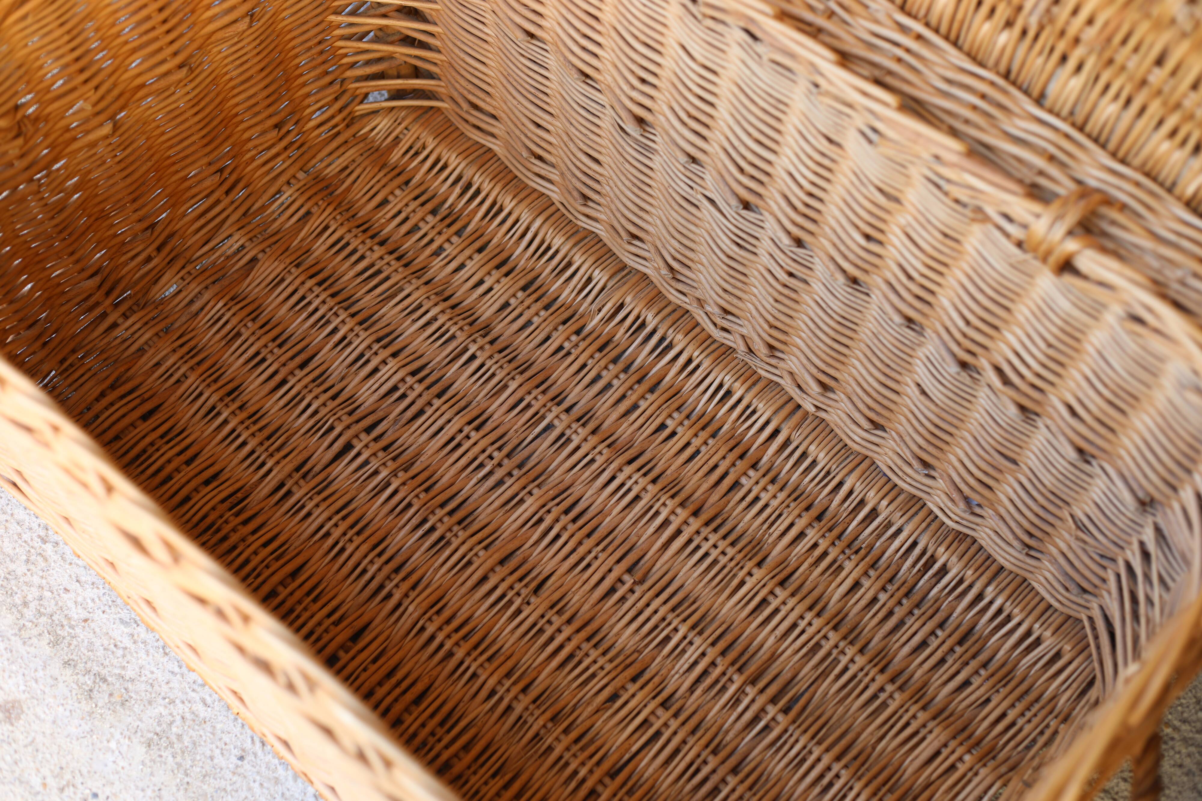 Large wicker trunk