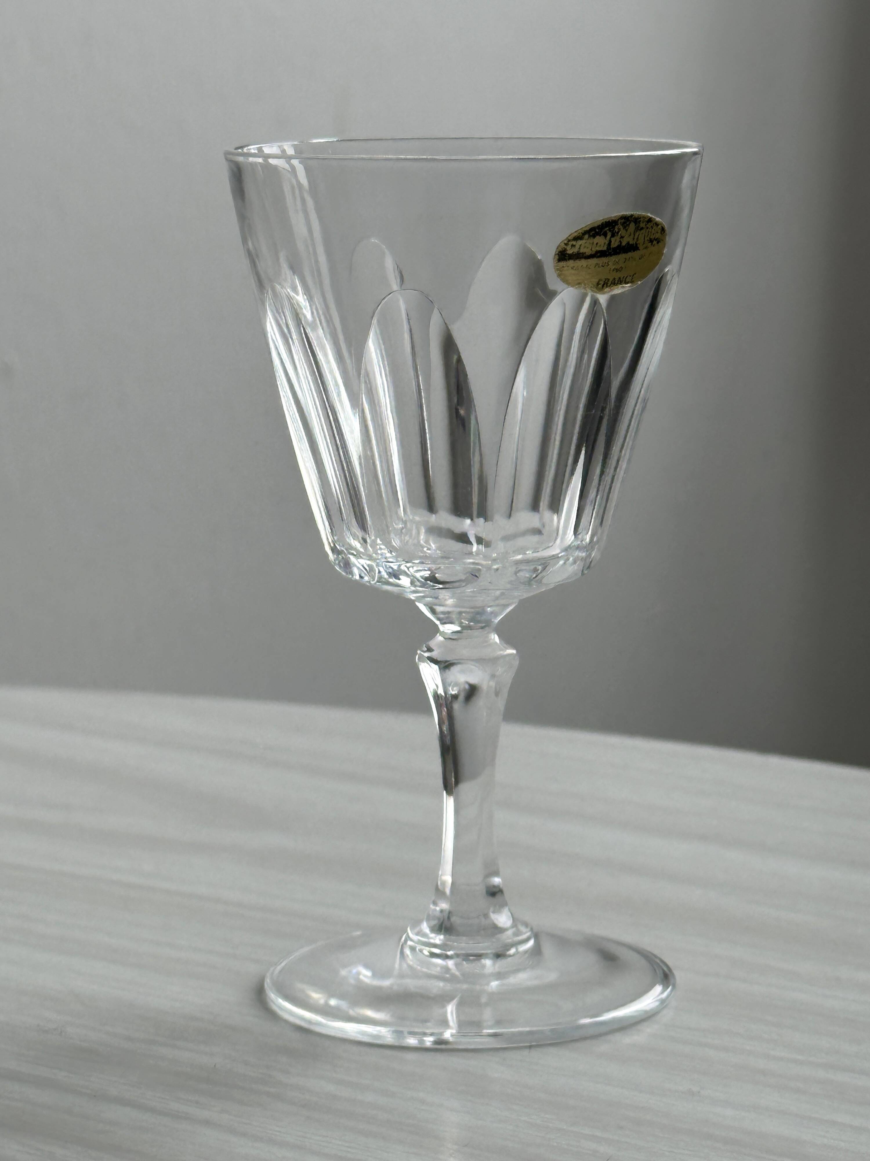 Cristal D'Arques liqueur glasses.