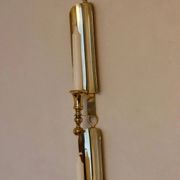 Pair of mid-century Swedish brass sconces