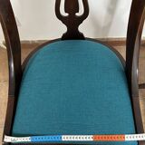 Paire de chaises lyre gondole