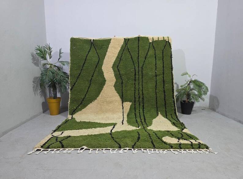 Large handmade Berber rug 400cm x 300cm