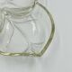 Vintage glass leaf dish