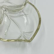 Vintage glass leaf dish