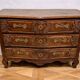 Lyonnaise commode from the Louis XV period in solid walnut, 18th century.
