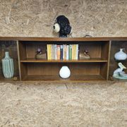 Wall shelf display cabinet library 1970