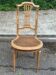 Louis XVI lyre chair, solid wood, caned.