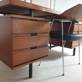Bureau en teck Pierre Guariche pour Minvielle années 60