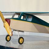 Avion en bois, jouet vintage, années 70