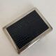 Vintage cigarette holder 1960 imitation leather box - 11 x 8 cm