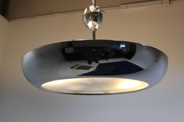 Suspension style bauhaus en chrome par Josef Hurka pour Napako 1930