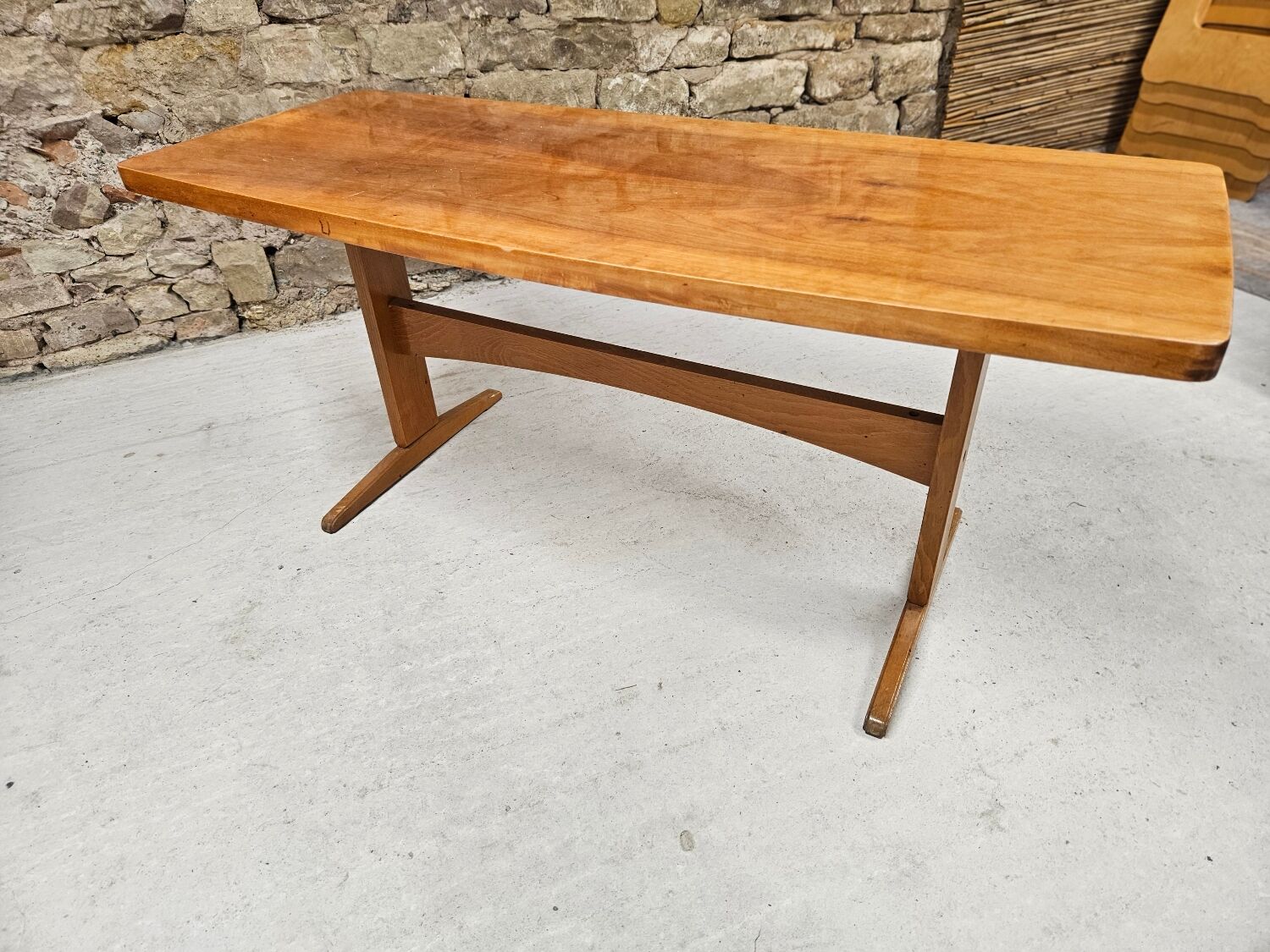 Vintage wooden coffee table 1970"