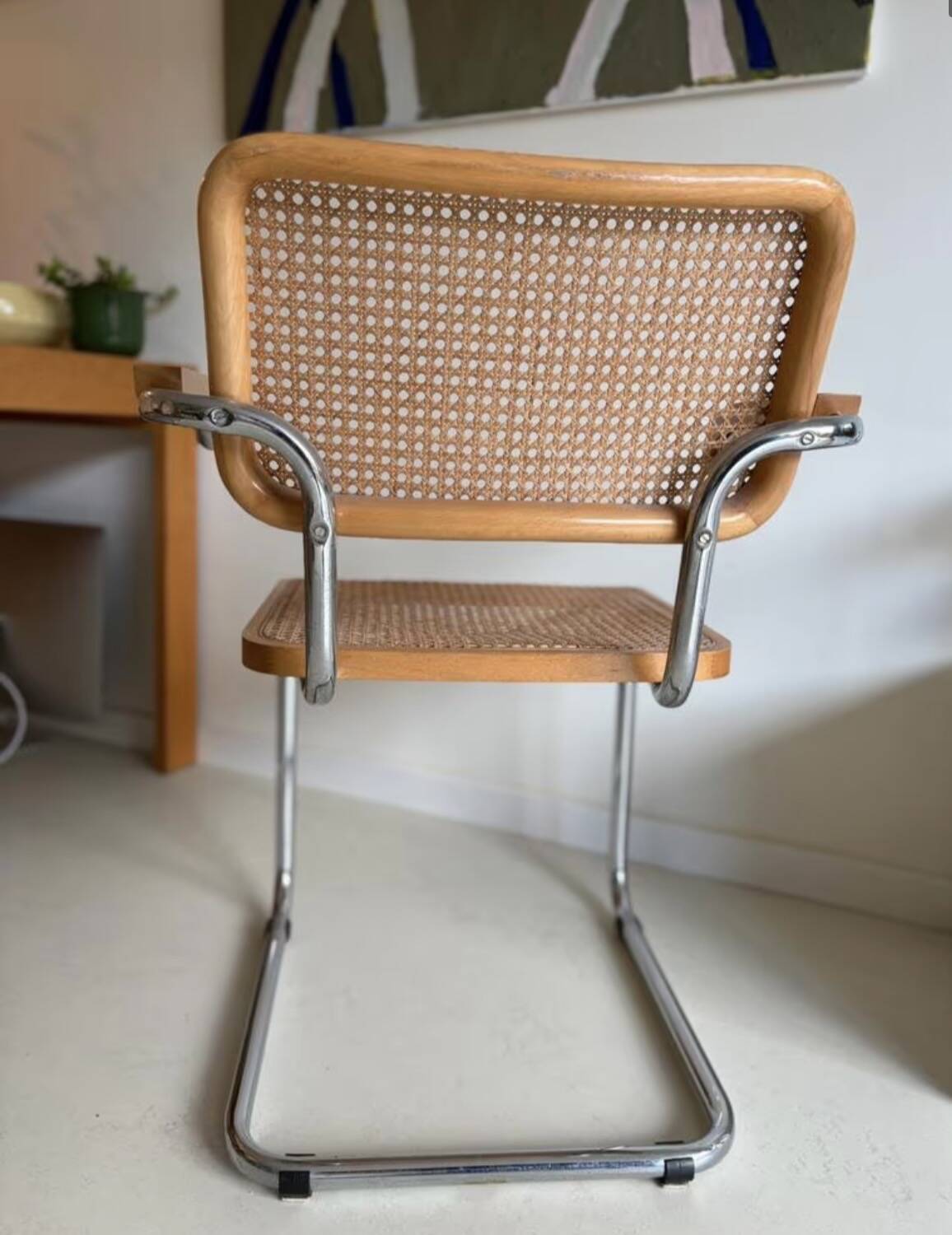 Breuer Cannage Chair with Armrests B64