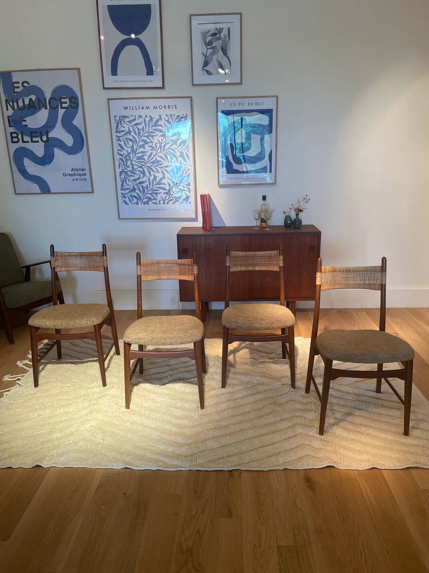 Vintage Scandinavian chair "Hanne" in teak (4 available)