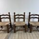 Chaises basses style Dudouyt 1950