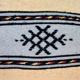 Moroccan yellow and grey Berber cushion